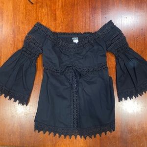 Venus Black Lace Top